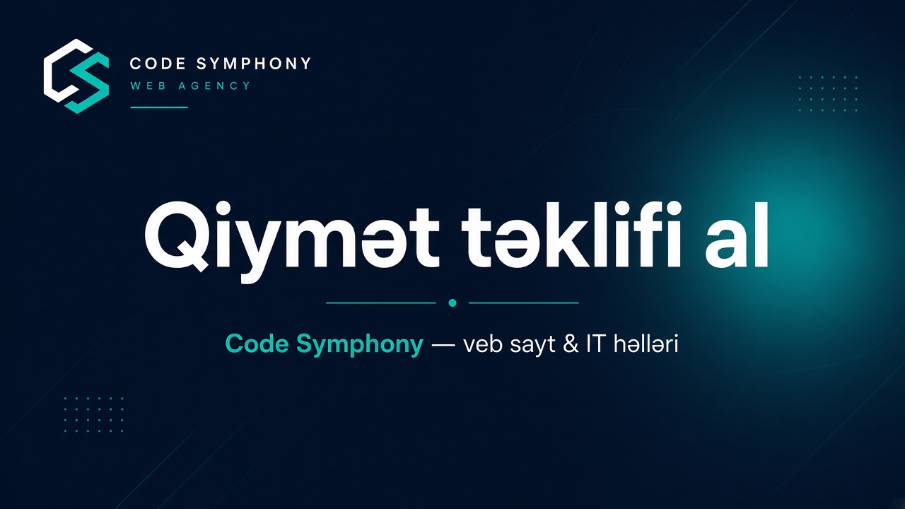 Qiymət təklifi al