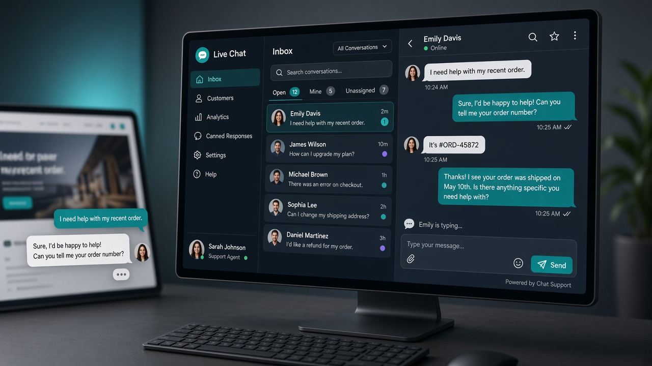 Canlı Chat Sistemi — Code Symphony hazır SaaS məhsulu, Bakı