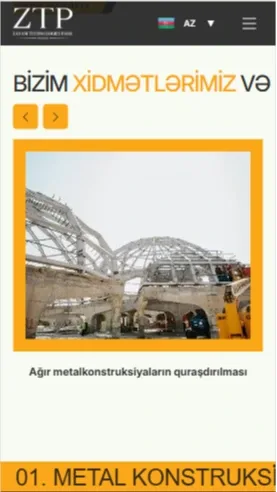 ZTP – Zəyəm Texnologiyalar Parkı Sənaye və İstehsalat Platforması — mobil 2 | Code Symphony