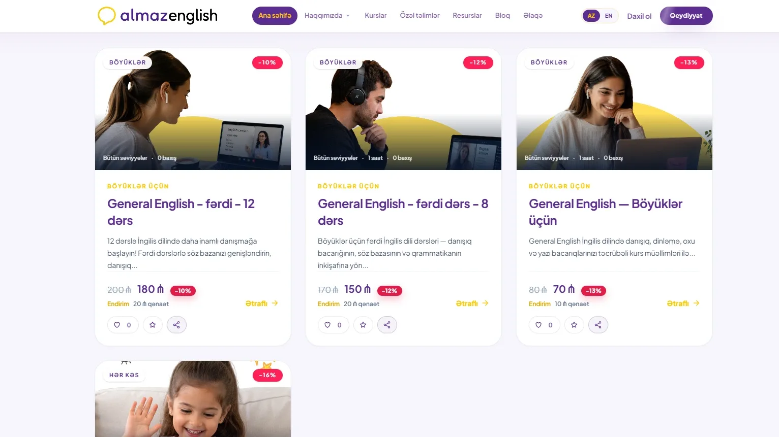 Almaz English – Onlayn İngilis Dili Təhsili və Resurs Platforması — 3 | Code Symphony Bakı