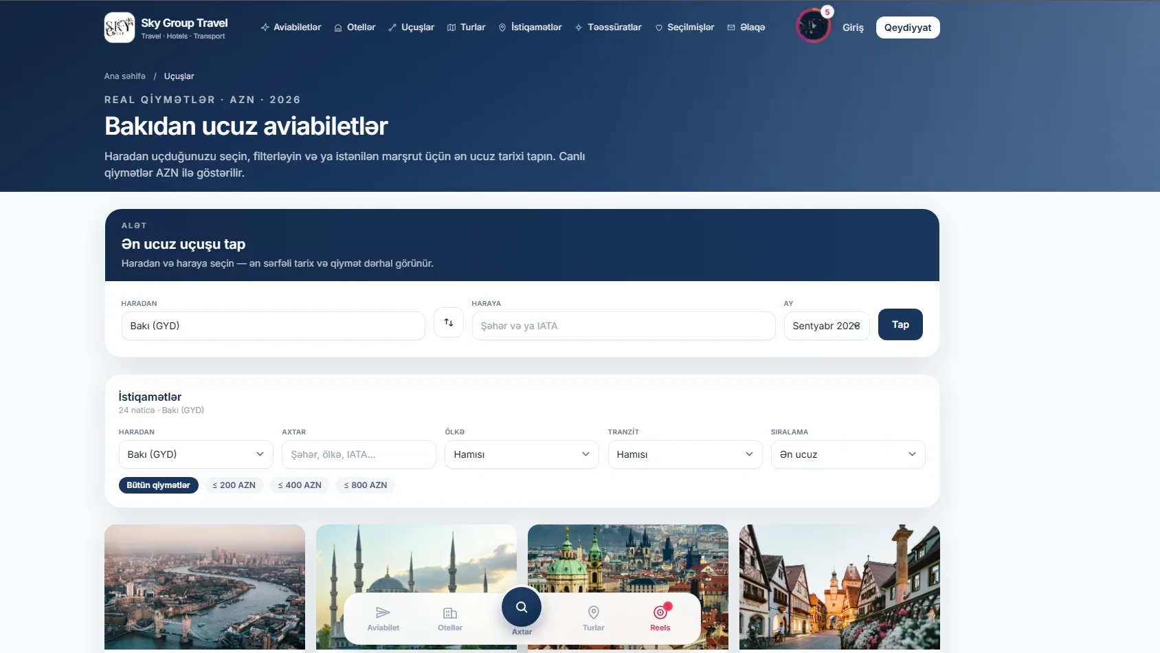 Sky Group Travel — 3 | Code Symphony Bakı