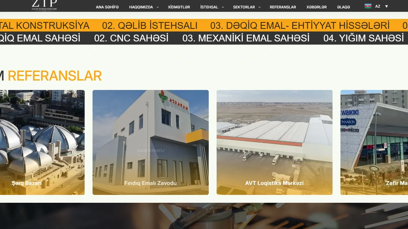 ZTP – Zəyəm Texnologiyalar Parkı Sənaye və İstehsalat Platforması — 3 | Code Symphony Bakı