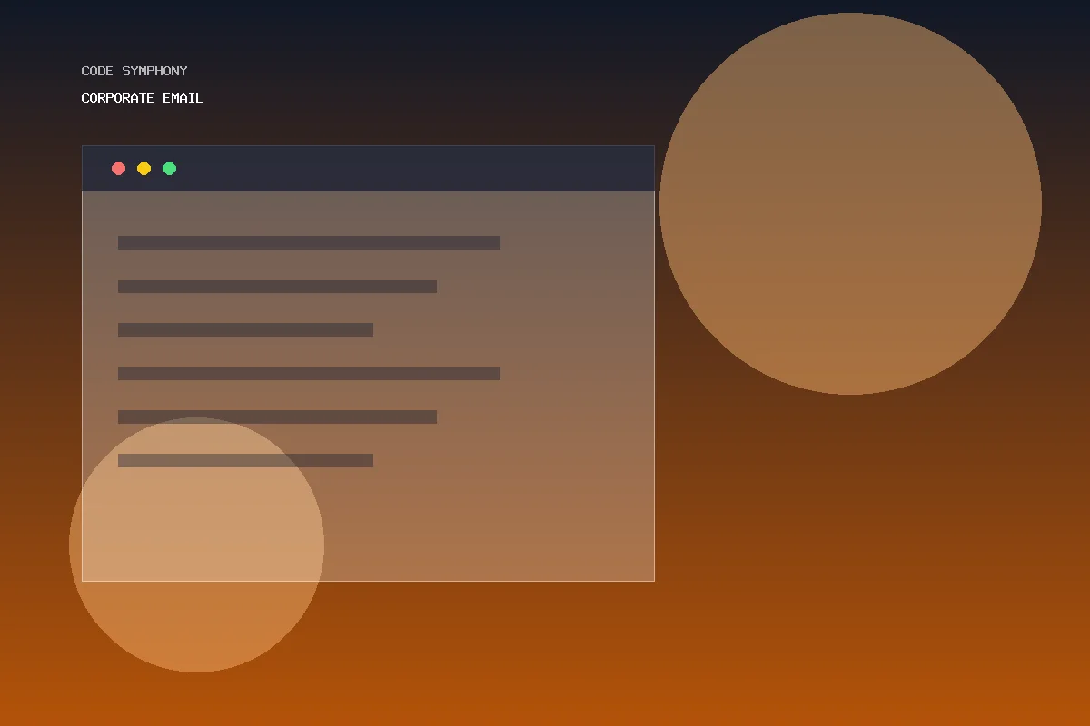 Korporativ poçt hazırlanması — Code Symphony Bakı veb sayt hazırlanması
